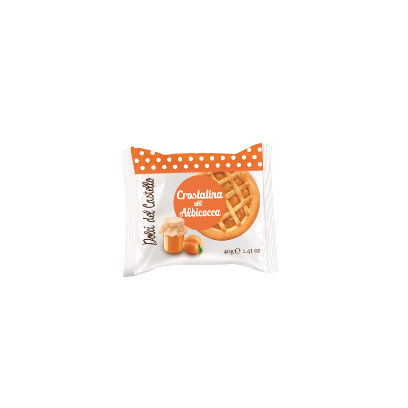 Crostatina abricot - Sachet fraîcheur 1pc 40g (Bte : 42pcs)