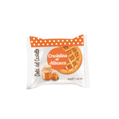 Crostatina abricot - Sachet fraîcheur 1pc 40g (Bte : 42pcs)