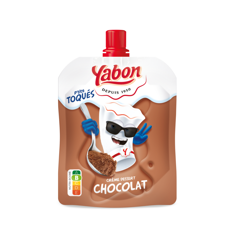 Crème Dessert chocolaté en gourde 80grs (Bte : 65pcs)