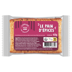 Pain d'épices sachet fraîcheur 2pcs 40grs (Bte : 108pcs)