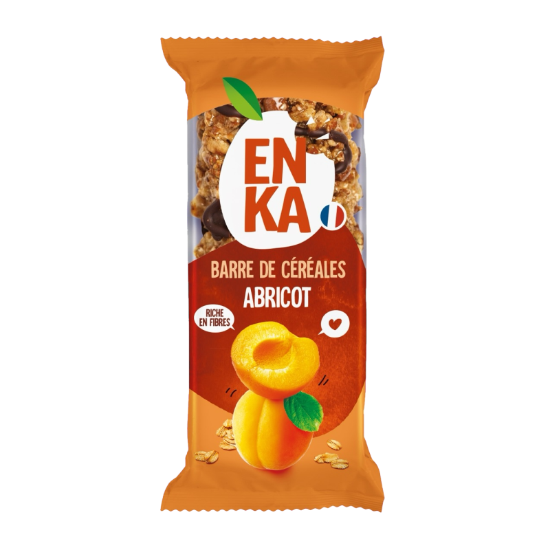 Barre de céréales abricot - sachet fraîcheur 1pc 21grs (Bte : 160pcs)