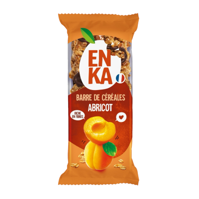 Barre de céréales abricot - sachet fraîcheur 1pc 21grs (Bte : 160pcs)