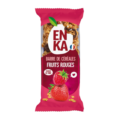 Barre de céréales pépites fruits rouges - sachet fraîcheur 1pc 21g (Bte 160pcs)