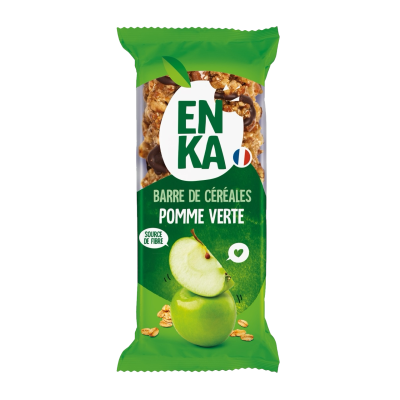 Barre de céréales pomme verte - sachet fraîcheur 1pc 21grs (Bte 160pcs)