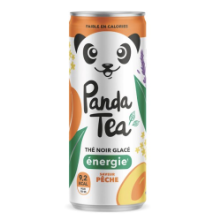 PANDATEA Thé noir glacé pêche 25cl (Bte: 12 unités)
