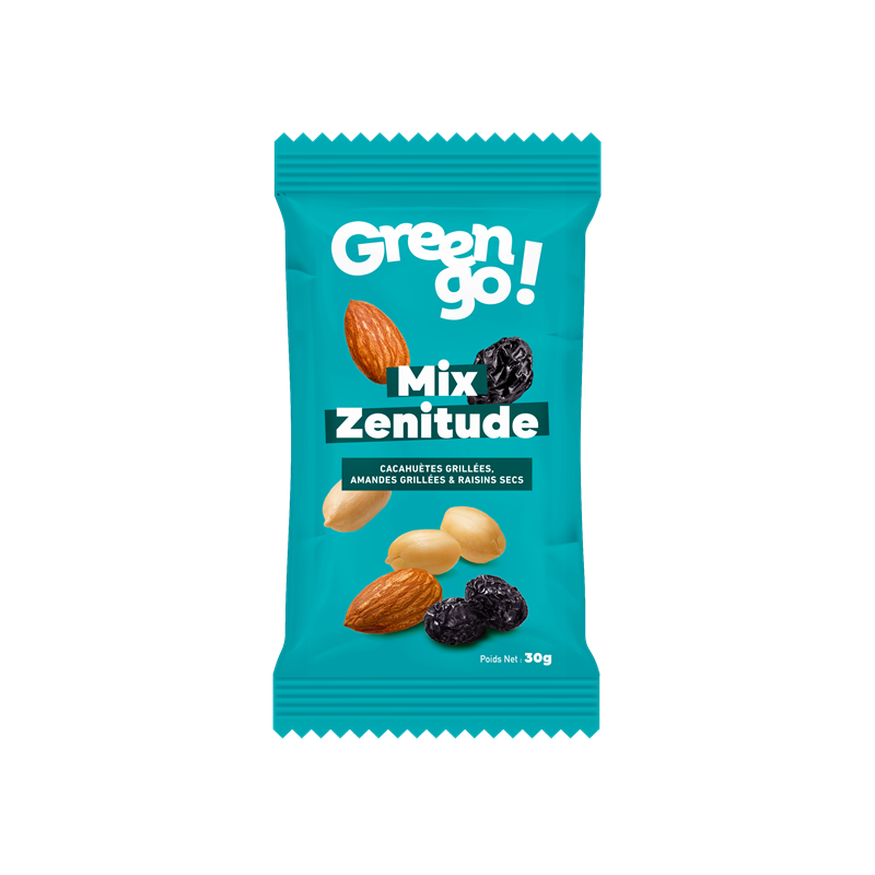 Mix de fruits secs "ZENITUDE" - Sachet fraîcheur 30g (Bte : 24pcs)