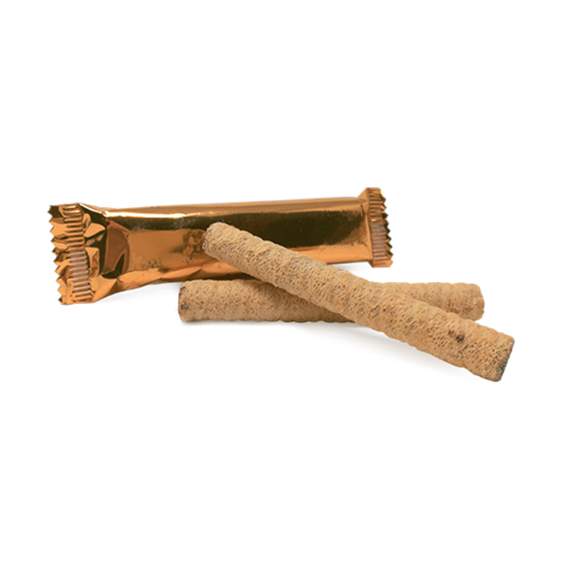 Cigarettes fourrées choco & noisettes sachet fraîcheur 2pcs 13grs (Bte : 250pcs)