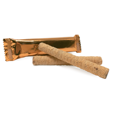 Cigarettes fourrées choco & noisettes sachet fraîcheur 2pcs 13grs (Bte : 250pcs)