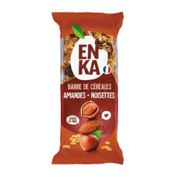 Barre de céréales noisettes & amandes - sachet fraîcheur 1pc 21grs (Bte 160pcs)