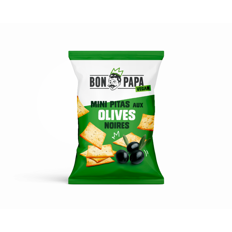 Mini Pita aux olives noires 30g (Bte : 50pcs)
