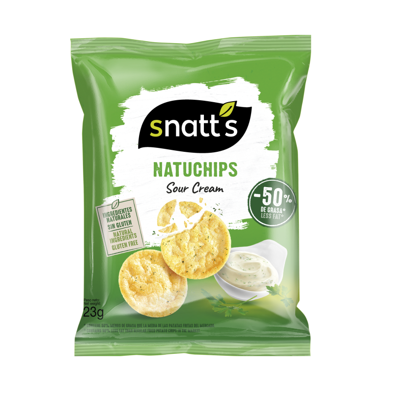 Natuchips pop Crème Fraiche  23g  (Bte: 45pcs)