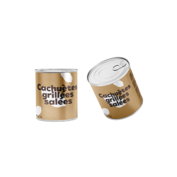 Cacahuètes grillées salées - mini can alu 60g (Bte : 96pcs)