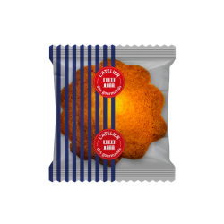 Fleur moelleuse beurre fourrée pomme sachet fraîcheur 1pc 37grs (Bte : 100pcs)