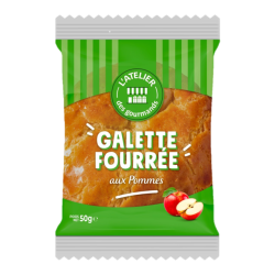 Galette fourrée à la pomme - sachet fraicheur indv 42,5g (Bte : 52pcs)