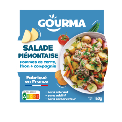 Salade piémontaise au thon 160grs  GOURMA (Bte : 12pcs)