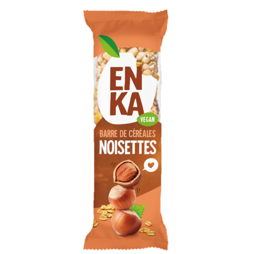 Barre de céréales noisettes - sachet fraîcheur 1pc 45grs (Bte : 20pcs)