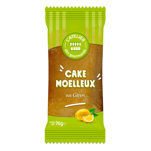 Cake citron - sachet fraicheur indv 70g (Bte : 30pcs)