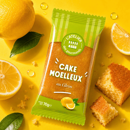 Cake citron - sachet fraicheur indv 70g (Bte : 30pcs)