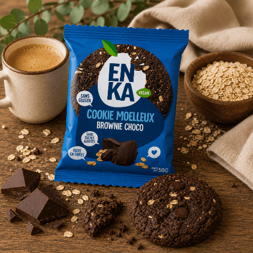 Grand Cookie moelleux brownie choco 50g (Bte: 26 pcs)