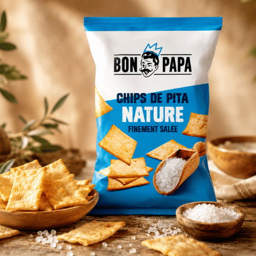 Mini Pita nature finement salée 30g (Bte : 50pcs)