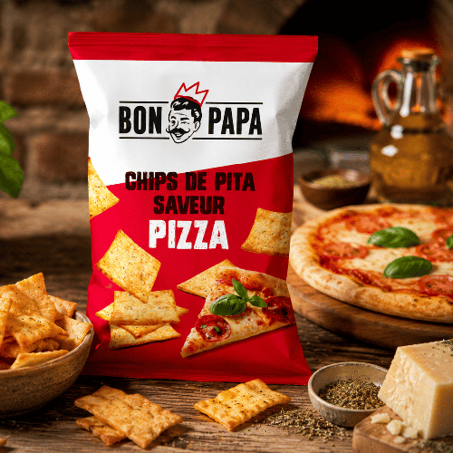 Mini Pita saveur Pizza 30g (Bte : 50pcs)