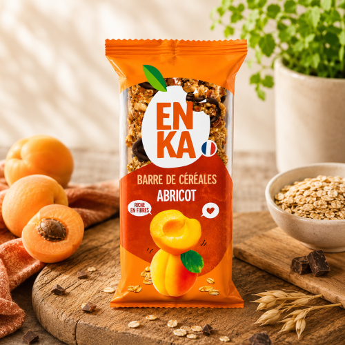 Barre de céréales abricot - sachet fraîcheur 1pc 21grs (Bte : 160pcs)
