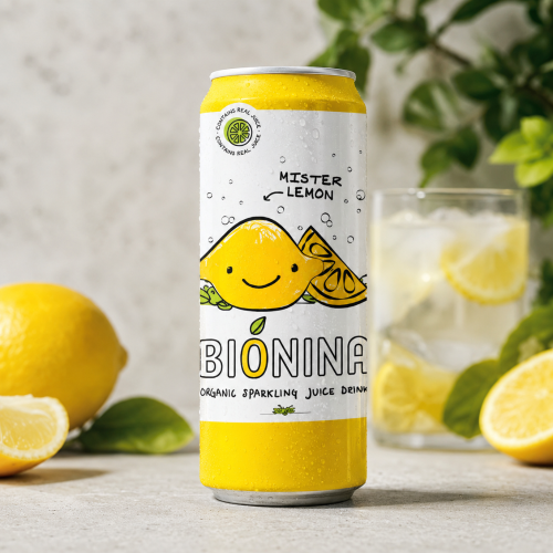 BIONINA – Limonade pétillante BIO Citron 33cl  (Bte: 12 unités)