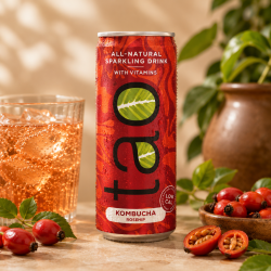 TAO kombucha fruité pétillant vitaminé 25cl       (Bte: 24 unités)
