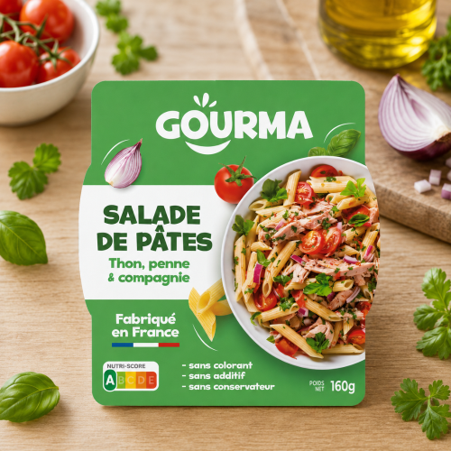 Salade napolitaine au thon 160grs GOURMA  (Bte : 12pcs)