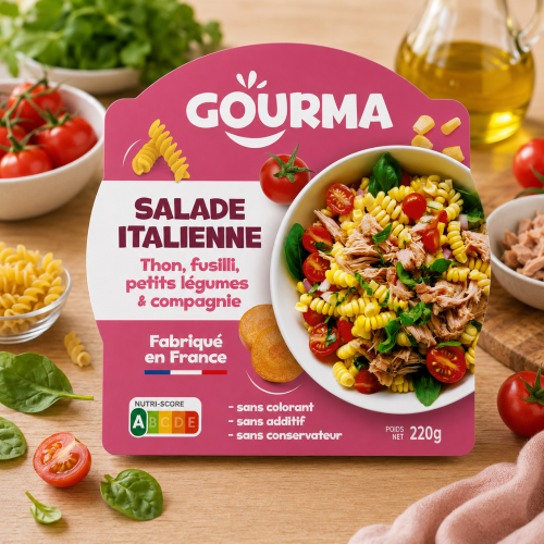 Salade italienne au thon 220grs GOURMA (Bte : 7pcs)