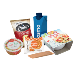 SACHET PIK-NIC N°3 "VEGETARIEN" - 6 éléments (Bte : 10pcs)