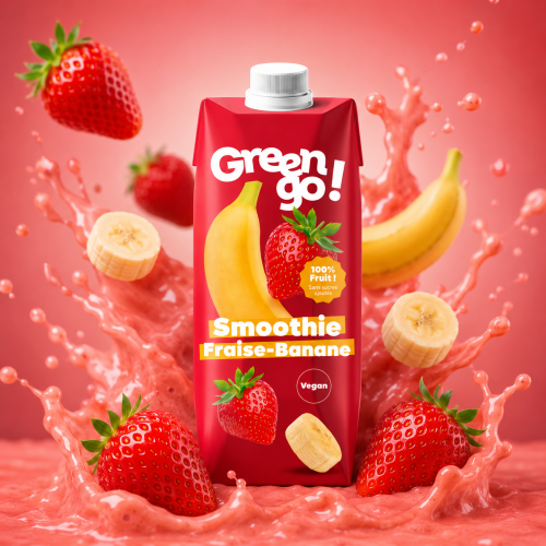 Smoothie Fraise Banane 33cl (colis de 12 unités)