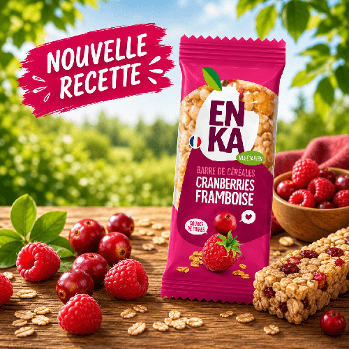 Une délicieuse barre de céréales moelleuse aux fruits emballée individuellement 40g