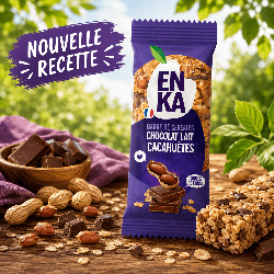 une barre de céréales emballée individuellement 40 gr