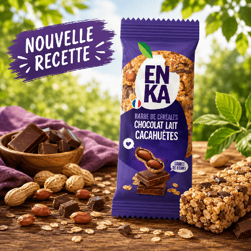 une barre de céréales emballée individuellement 40 gr