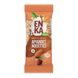 Barre céréales amandes noisettes - sachet fraîcheur 1pc 40grs (Bte : 30pcs)