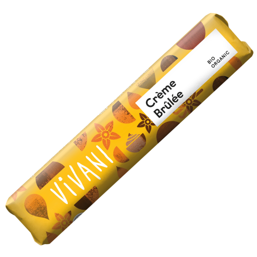 Barre de chocolat Lait saveur crème brulée 40g (Bte de 18 pcs)