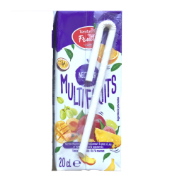 Nectar multifruits 20cl avec paille papier (Bte : 30pcs)