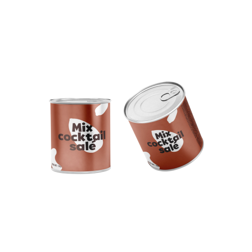 Mix coktail  salé apéritif - mini can alu 50g (Bte : 48pcs)