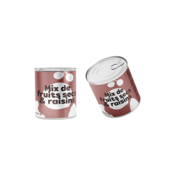 Mix de graines et fruits secs - mini can alu 50g (Bte : 48pcs)