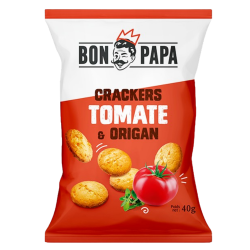 Crakers saveur tomate et origan  40g  (Bte : 50 pcs)