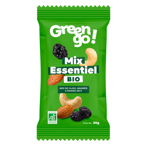 Mix de fruits secs ESSENTIEL BIO - Sachet fraîcheur 30g (Bte : 24pcs)
