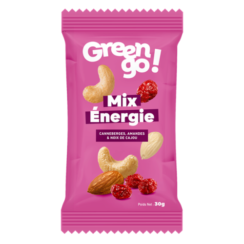 Mix de fruits secs "ENERGIE" - Sachet fraîcheur 30g (Bte : 24pcs)