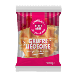 Grande gaufre liégeoise aux perles de sucre 90g (Bte : 24pcs)