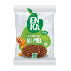 Gaufres au miel BIO - sachet fraîcheur 2pcs 58grs (Bte : 24pcs)