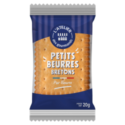 Petits beurre bretons sachet fraîcheur 2pcs 20grs (Bte : 180pcs)