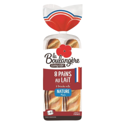 Pain au lait 35g emballé (Bte : 72pcs soit 9 pochons de 8pcs)