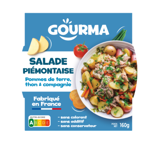 Salade piémontaise au thon 160grs  GOURMA (Bte : 12pcs)
